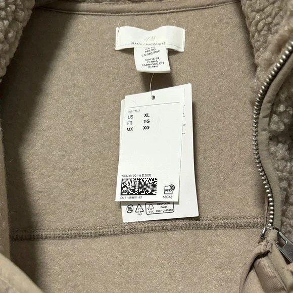 NWT H&M baby wearing before and after Sherpa teddy jacket XL - Picture 7 of 7